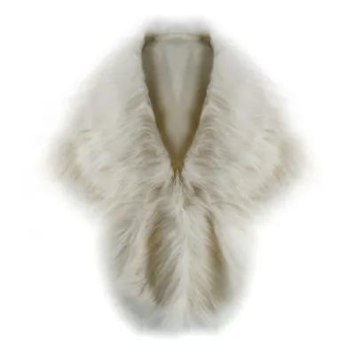 Shawl Elegant Faux Fur Shawl Warp Stole Evening Wedding Women