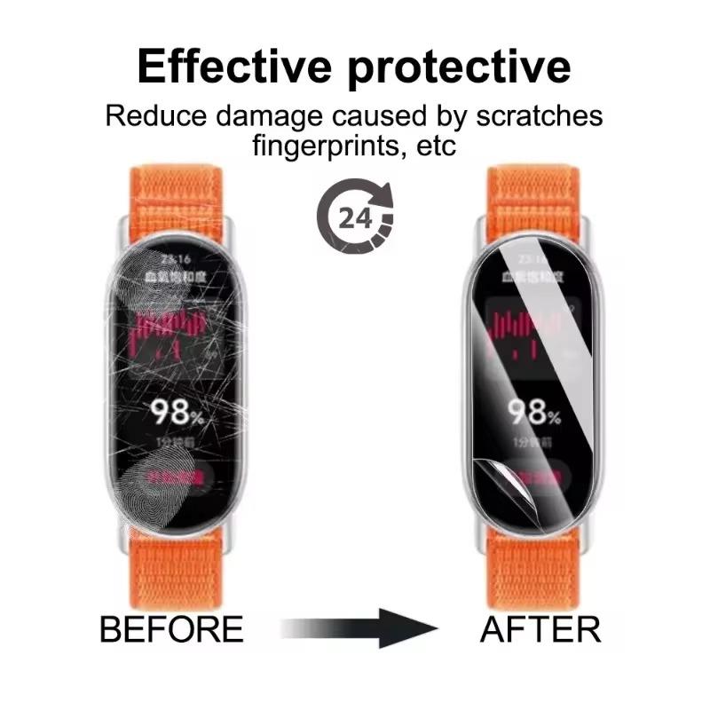 5-20PCS HD Clear Hydrogel Films for Xiaomi Mi Band 9 Soft TPU Full Coverage Screen Protector for Miband 9 Smartwatch Accessories