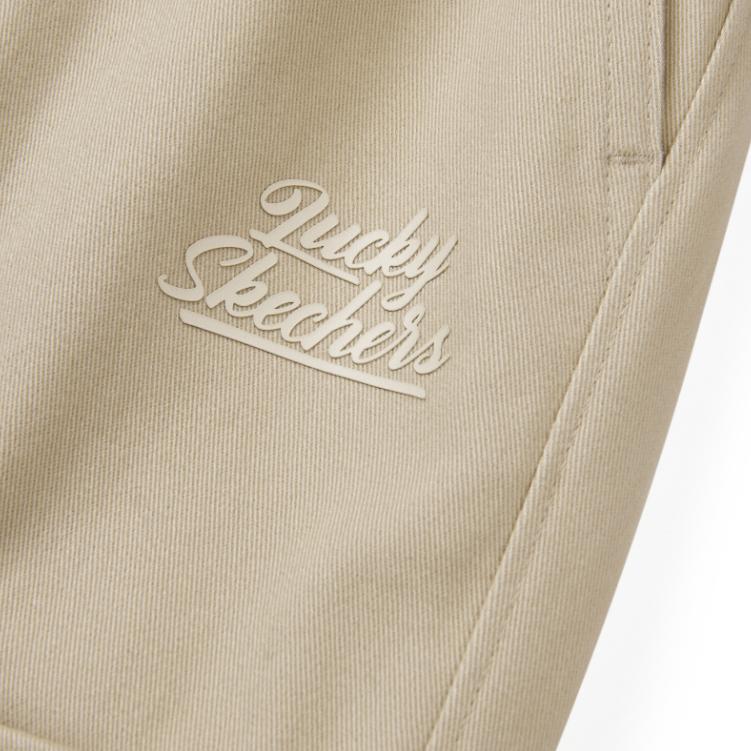 Skechers S-Color Solid Mid-Rise Straight Leg Casual Pants Women Bottoms Irish-Cream L124W029-028R