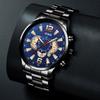 Men'S Watch Fashion Student Calendar Luminous Quartz Movement Watch