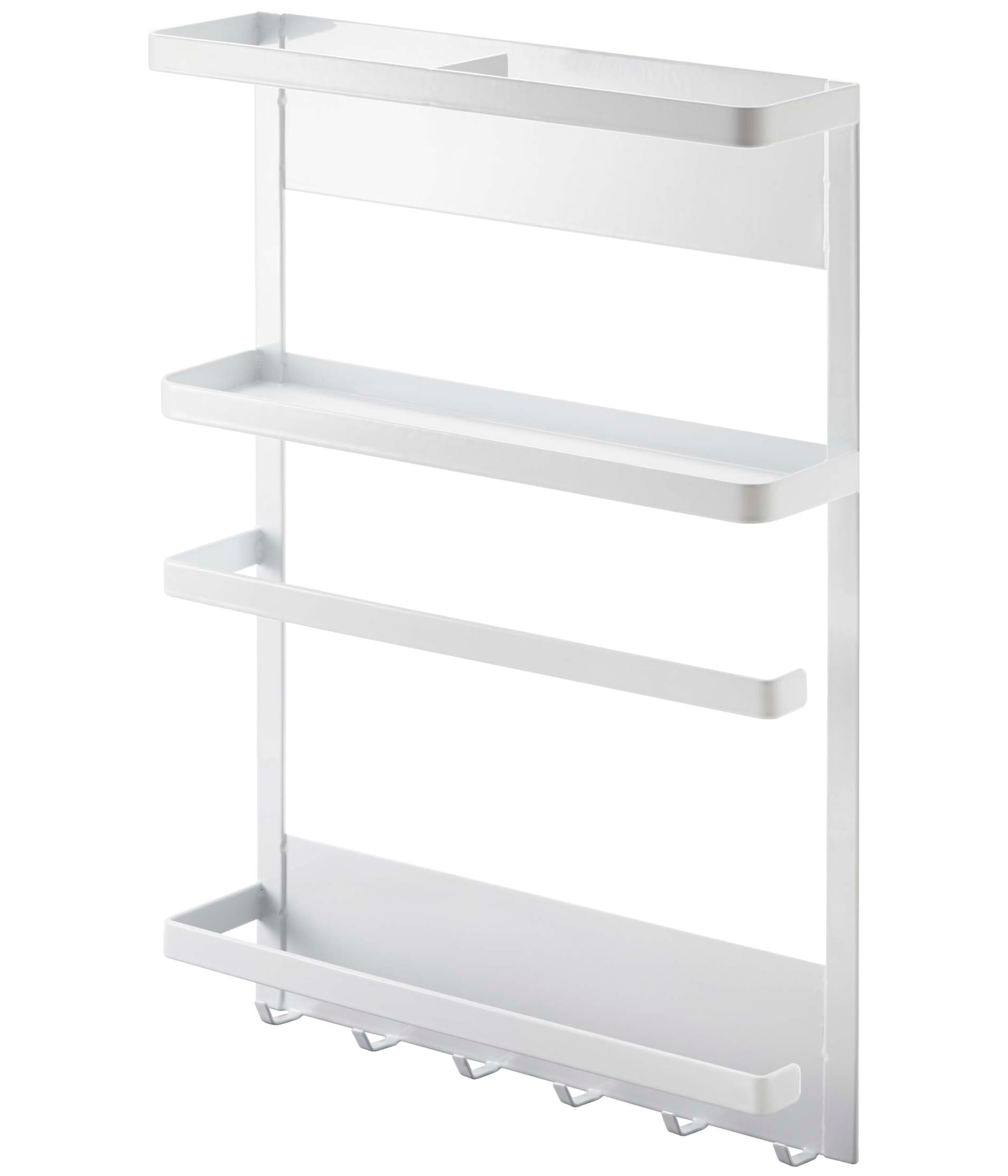 

Yamazaki Tower Magnetic Refrigerator Side x x Kitchen Paper Product Number 2744 Rack, White, Approx. W24.5 D6.5 H34cm, Holder/Wrap Holder, белый