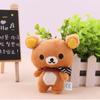 1 stuks Kawaii Staande 11CM Lover Rilakkuma Beer Pluche Knuffel ZACHT Figuur POP Sleutelhanger Ontwerp Hanger Charm SPEELGOED