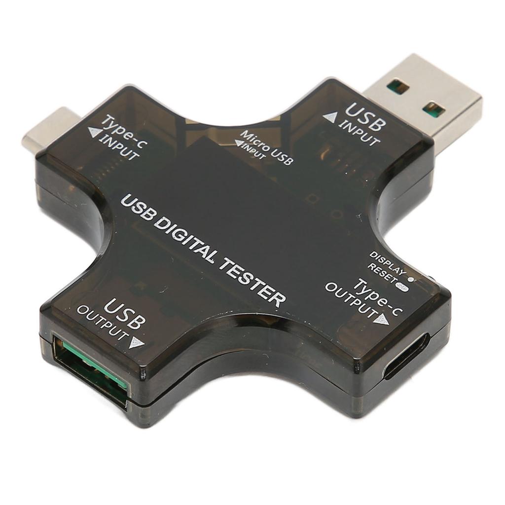 USB Power Meter Tester USB C Tester with Color IPS Digital Screen for Charger Power Mobile Power