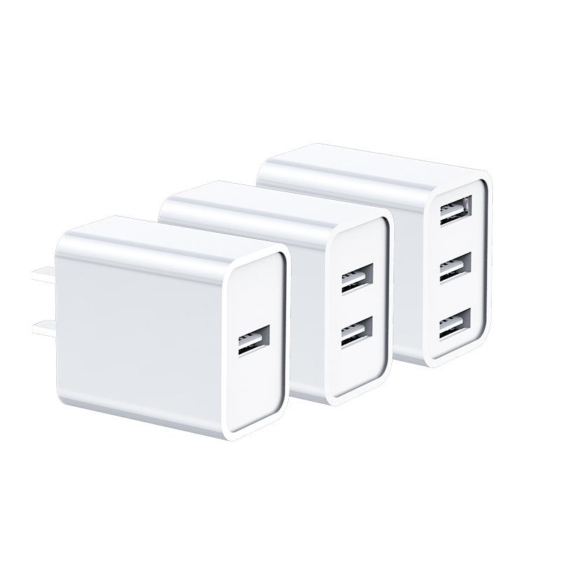 Dual Port 2A Fast Charger USB Adapter, 3C Certified for Mobile Phones