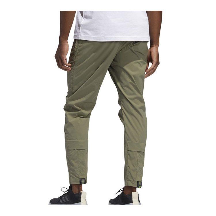 adidas Knitted Sweatpants Men's Green Moderate Straight Fit Pants FT2787