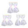 3 Pcs Dollhouse Lace Curtain Vintage Exquisite Elegant Miniature Lace Curtain for 1 12 Dollhouses Decoration Photography
