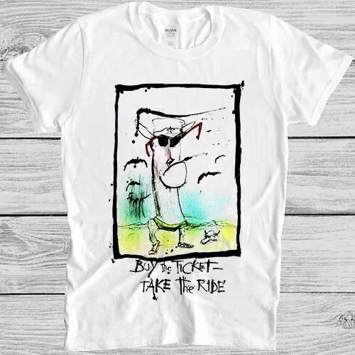 

Hunter Thompson Buy The Ticket Take The Ride Movie Film Gift Tee T Shirt M1200 2XL
