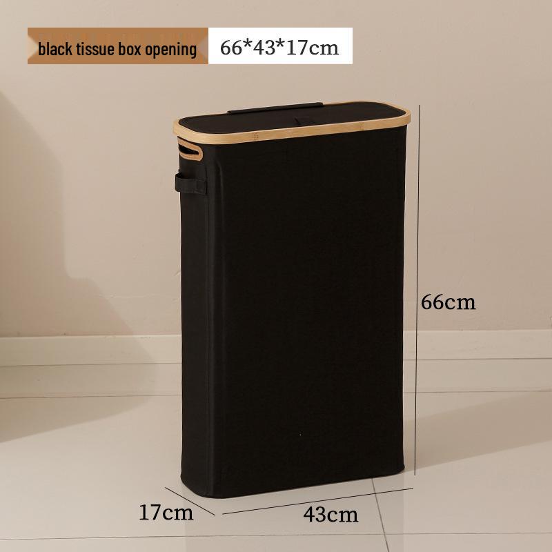 Foldable Waterproof Bathroom Tissue Storage Basket with Lid