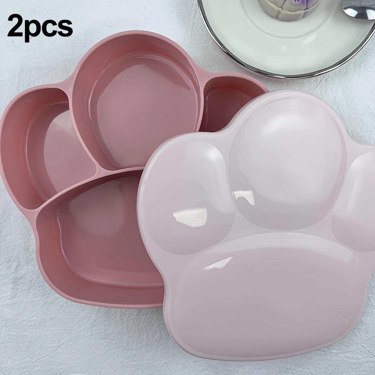 

2 шт. - Тарелка для ланч-бокса бенто - контейнер для хранения еды с крышкой, используемый для офисов, школ, кемпинга и пикников, кухонные принадлежности розовый