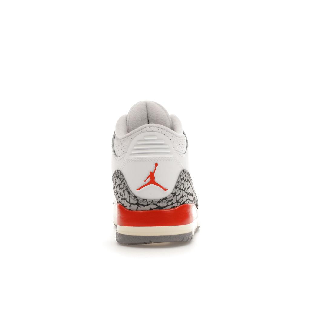 Jordan 3 Retro TD White Orange Kids Shoes FQ9174-121