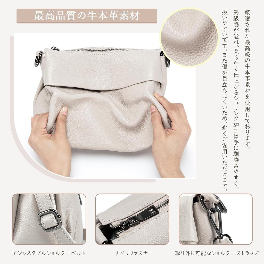 MFFOR Echte Leder Schulter Crossbody Schultertasche mit Reißverschluss Groß Beliebt für Pendler Damen Tasche, 2-Wege, Tasche, Handtasche, Tasche, Tasche, Tasche,