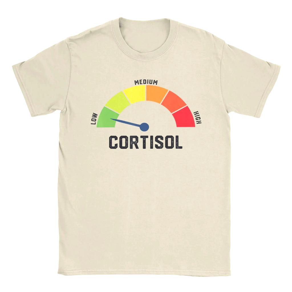 2026 Fun Graphic Printing Summe Low Cortisol Levels Meme T-Shirts Men Women Comfortable Clothing Short Sleeve Casual Aesthetic Tee Loose Tops