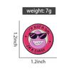 Cute Monster Enamel Pins Custom I'M NOT A GIRL I'M A SHARK Brooches Lapel Badges Clothes Funny Jewelry Gift for Kids Friends