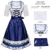 Set Salopette Costume Oktoberfest Halloween Bavarese da Donna