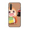 Custodia per telefono anime carina Umaru Chan per OPPO Find X5 X3 X2 A93 Reno 8 7 Pro A74 A72 A53 Cover per telefono morbida nera