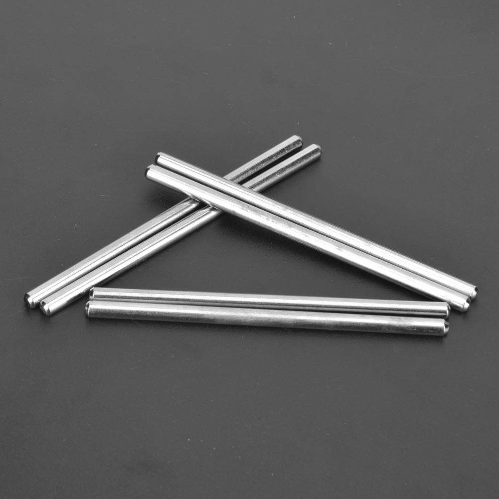 6pcs 100mm Stainless Steel D Hole Shaft Toy Car Gear Axle DIY Industrial Robot Parts