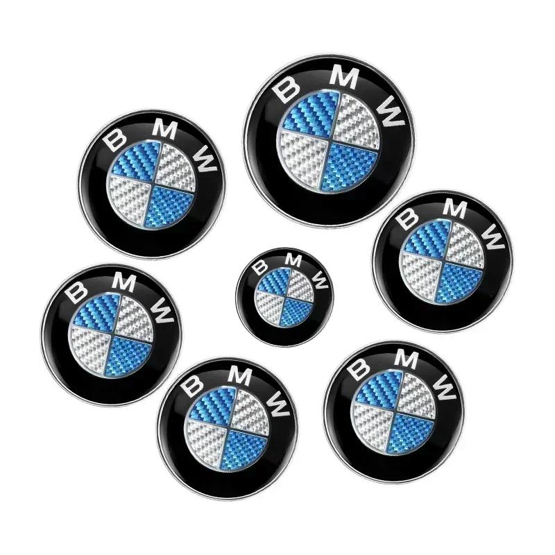 

2025 Hot 7pcs 45mm 68mm 74mm 82mm Car Logo Front Hood Emblem rear boot badge for BMW E28 E32 E43 E52 E53 E63 E64 E93 E94 E87 F10