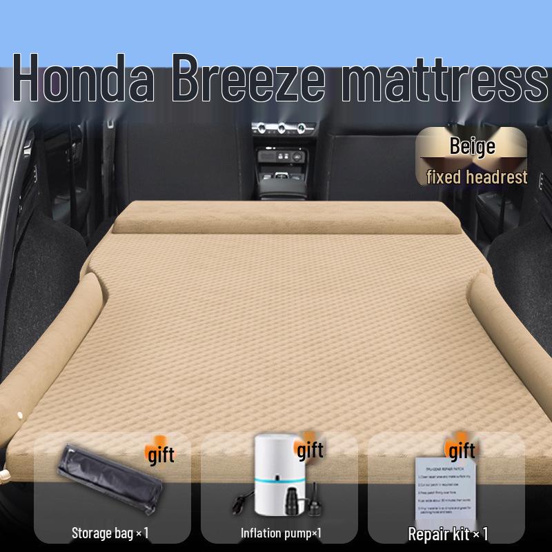 Compatible with 25 Honda Breeze Models: Inflatable Car Bed Mattress for Trunk and Rear Seat