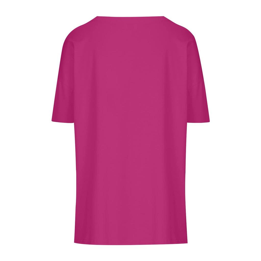 Women's Tops Round Neck Loose Comfortable Short-sleeve T-shirt Casual