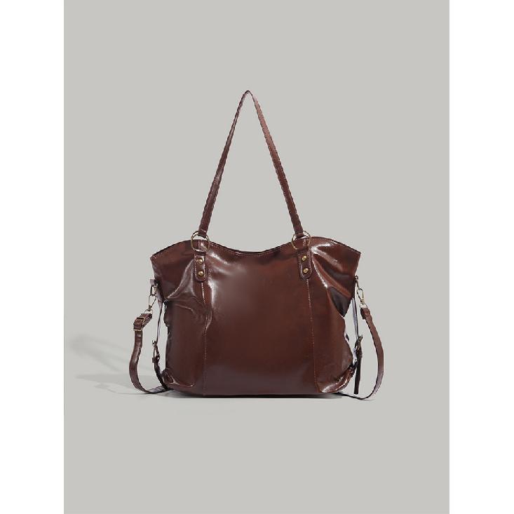 Women s Bag 2025 New Vintage Commuting Tote Bag Large Capacity Crossbody Bag High-end Stylish Shoulder Bag Trendy коричневый