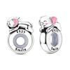 1PCS Charm For DIY Making Bracelet 925 Silver Original Shine Zircon Charms Jewelry Wedding Birthday Gift For Women Mom Friend