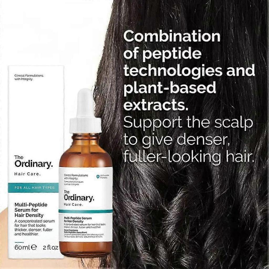 60ML Multi-Peptide Hair Growth Serum for Hair Density, Biotin Peptide Hair Care Scalp Serum for Fuller Thicker Hair Regrowth Prevent Hair Loss