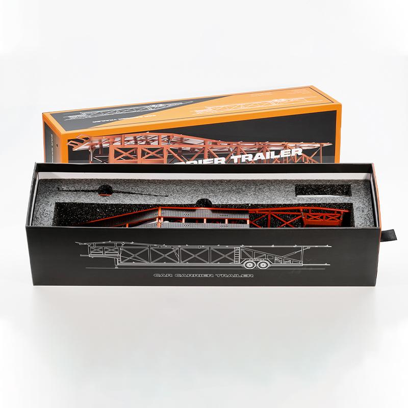 GCD 1:64 Scale Car Carrier Trailer Transport Simulation Alloy Car Model Static Display Collectible Toy Gift Souvenir Decoration