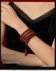 Bestselling Natural Cinnabar 108 Bead Buddhist Rosary Bracelet with High Purple Gold Sand Content
