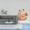 Cat Sculpture Tabletop Ornament Art Crafts Decorative Figurine Animal Statue Wall Clock Non Ticking