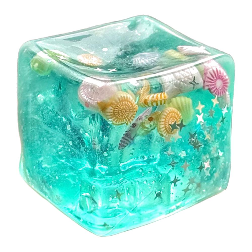 Taba Squishy Ocean Stress Balls Realistic Sea Salt Ice Cube Squeeze Toy Soft Slow Rise Ocean Sensory Toy for Adult Stress Relief