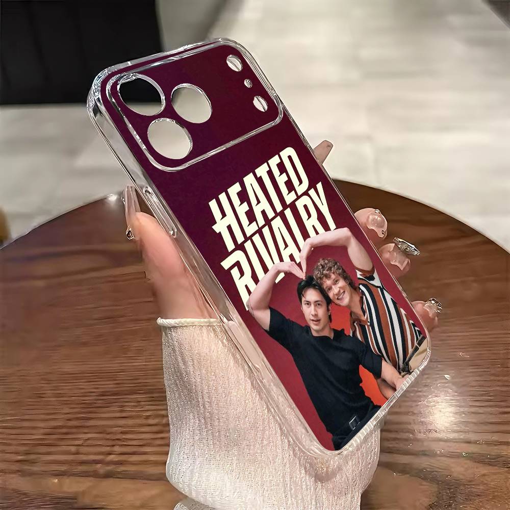 H-Heated Rivalry Phone Case For iPhone 17 16 15 14 13 12 11 Mini Pro Max Plus Transparent Cover