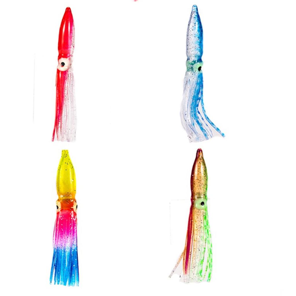 20Pcs Squids Skirts Fishing Baits Soft Octopuses Lure Colorful Trolling Fishing Lure Saltwater Fishing Tackle Enduring