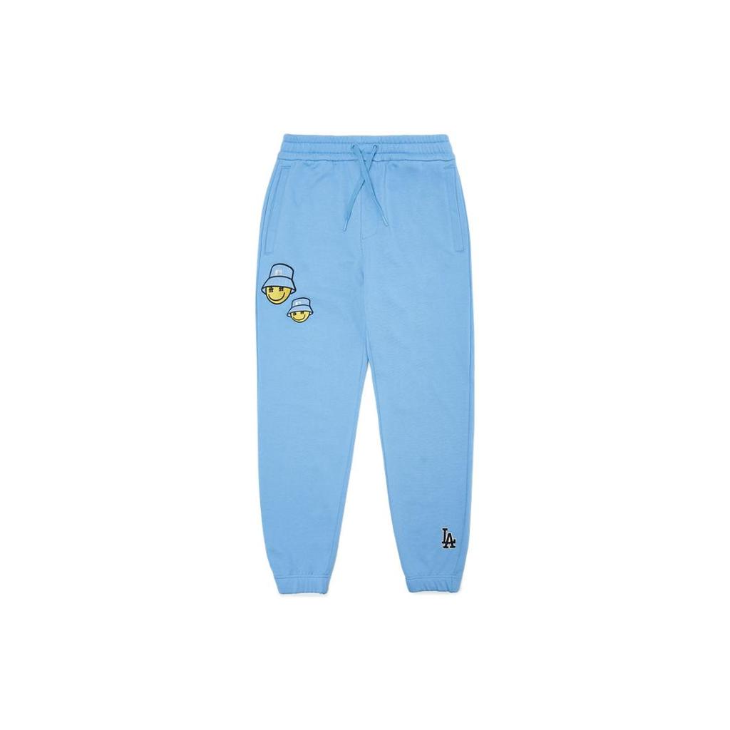 New MLB Knitted Sweatpants Unisex Blue 3APTN0124-07BLL