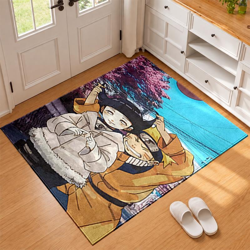 Hyuga Hinata Carpet Door Mat for Living Room or Bedroom Protective Mat Under Chair Office Decoration Christmas Gift Birthday Present
