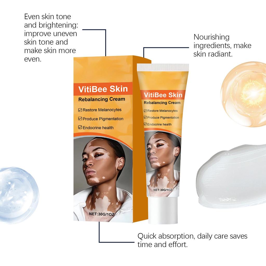 Skin Balance Cream, Skin Pigmentation, Vitiligo, Yellowish-brown Care, Inflammation, Soft And Moisturizing Texture, Light And Easy To Absorb.