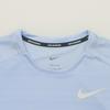 Nike Miler Logo Print Pullover Quick-Dry Running Reflective Breathable Crew Neck Short Sleeve T-Shirt Men T-Shirts Cobalt-Blue AJ7566-479