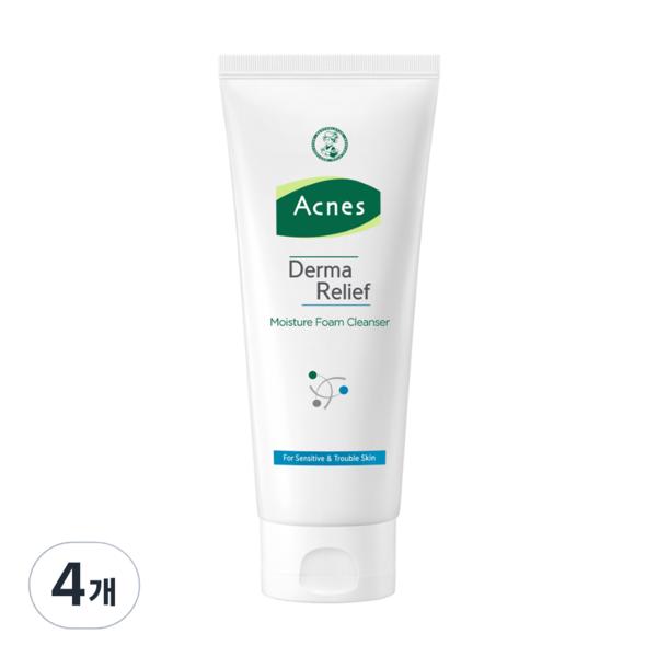 

Увлажняющая очищающая пенка Acnes Derma Relief, 200 мл, 4 шт.