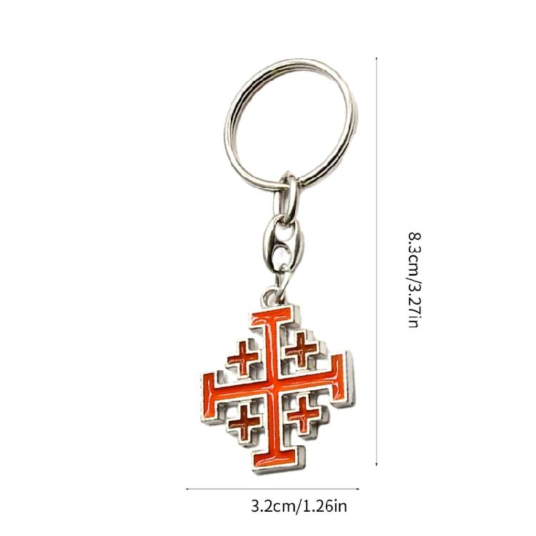 Styles Cross Keychains Pendants CarKey Keychains Charm Religious Key Rings
