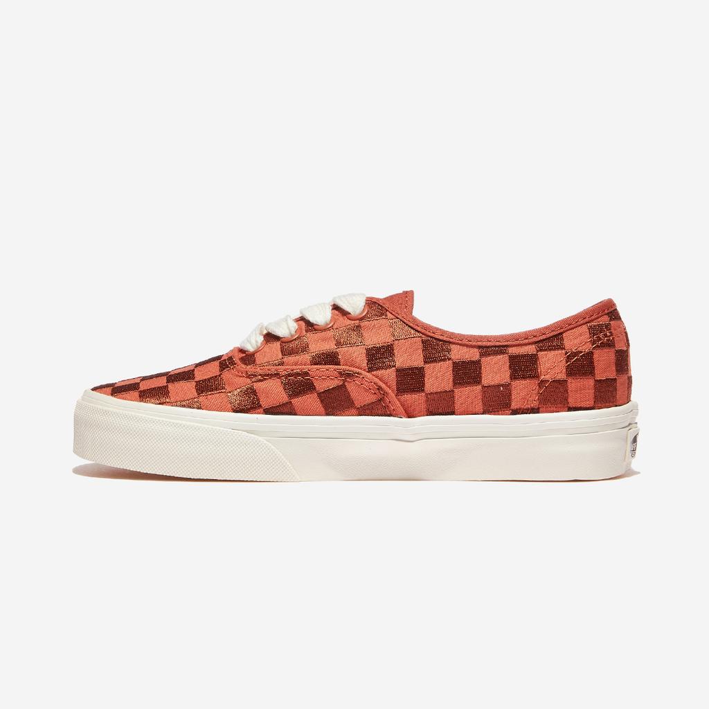 Vans Authentic - Embroidered Checker Orange, VN0009PVORA, 1020106540, Popular Korean Shoes