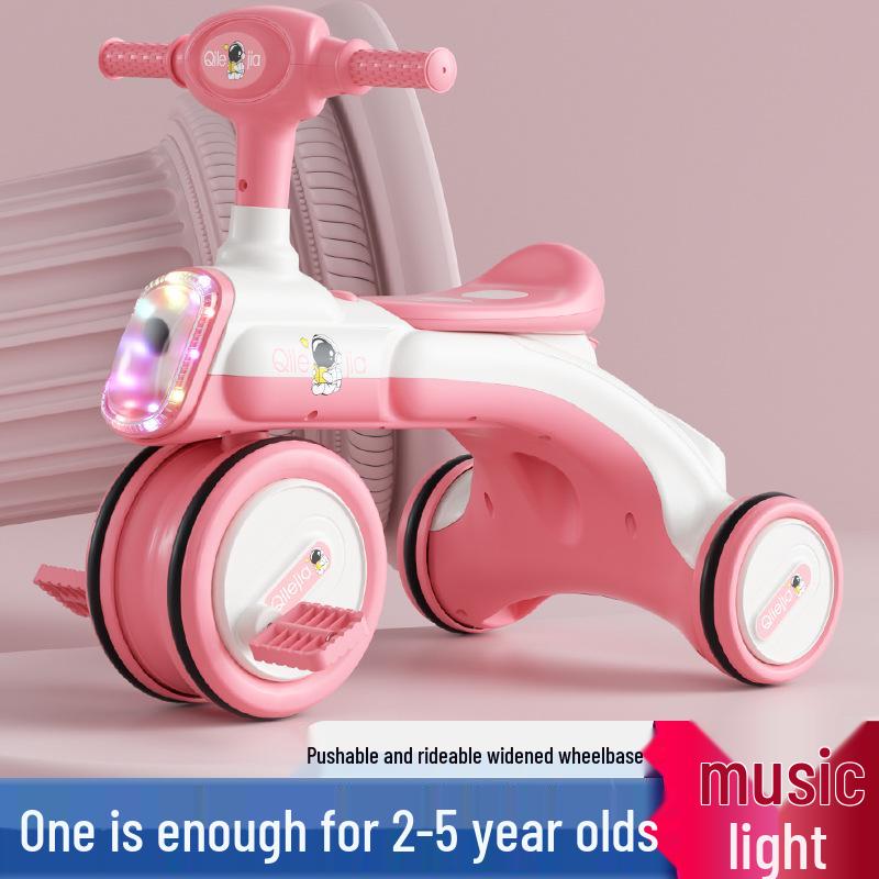 

Трехколесный велосипед-каталка с подсветкой и музыкой для детей 2-5 лет