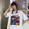 Women T-shirt Summer Music Band Gorillaz Tops Tee Shirt Casual Short Sleeve Tee Shirt Hip Hop Fashion Harajuku Streetwear Tops