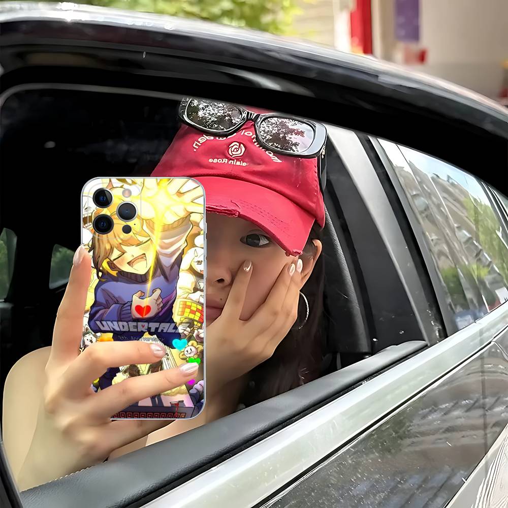 

U-Undertale Phone Case For IPhone 17 16 15 Plus 14 13 Mini 12 11 Pro Max Soft Shell Cover iPhone 12 pro