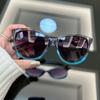 Classic Cat-Eye Sunglasses Women Men Designer Mirror Sun Glasses Female Male Stylish Travel Punk Outdoors Shades Oculos De Sol Premium