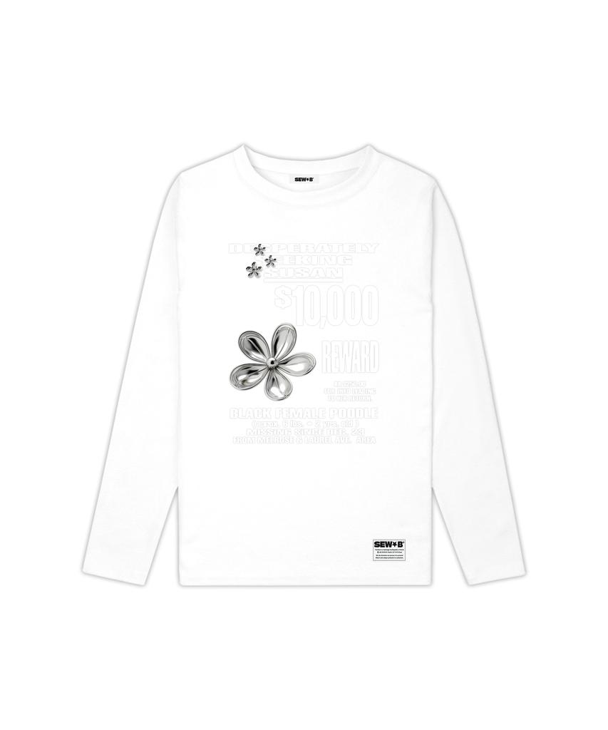 Ssobi Semi-Crop Silverrr Long Sleeve Tee