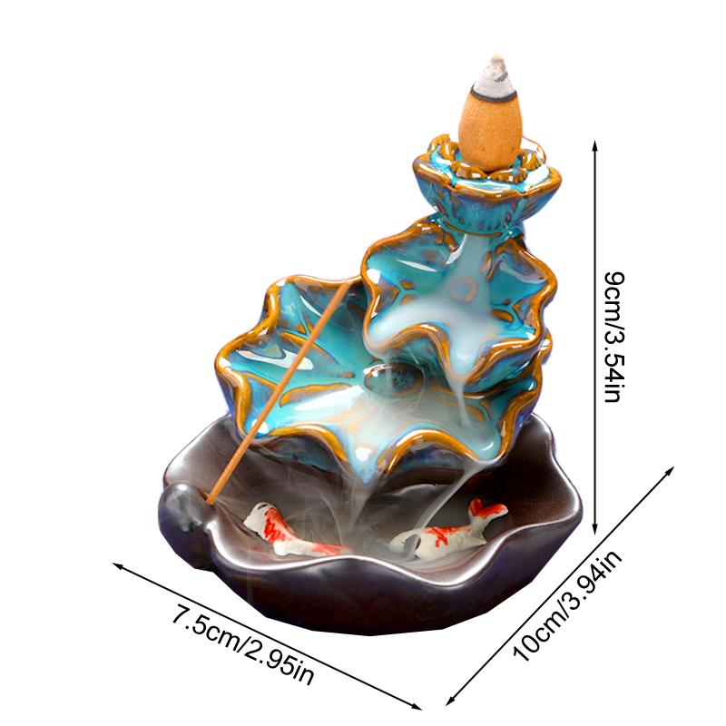 

1 шт. креативная уникальная высококачественная шикарная декоративная курильница для благовоний с керамическим обратным потоком