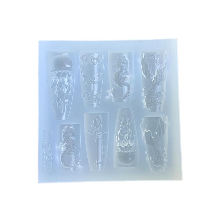 

Flower Nail Art Accessories Silicone Mold Nail Designing Moulds Nail Embellishment Molds for Delicate Manicure Designs 1