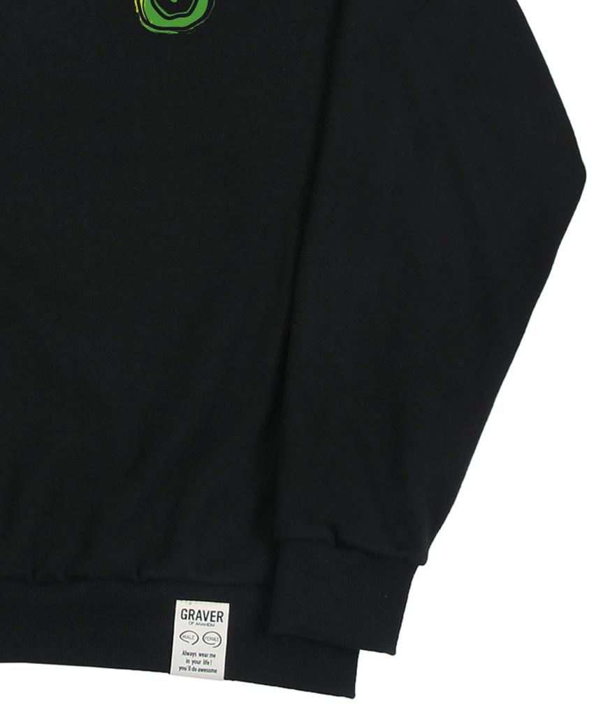 GRAVER [Unisex] Good Snake Sweatshirt_Black