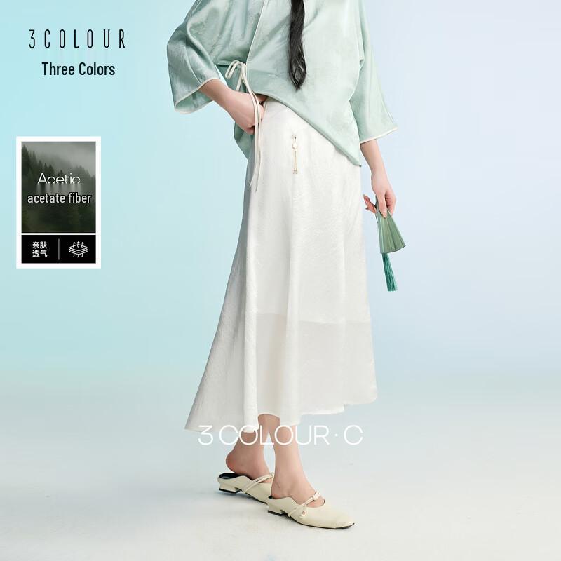 SanCai Women s New Chinese Style Acetate A-line Skirt L