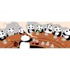 Hamamonyo Panda Cafe Hand Beige Towel,