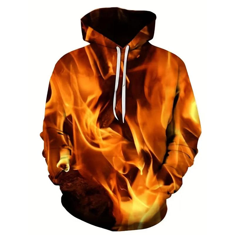 Spring Autumn Hooded Sweatshirt 3D Digital Printing Unisex Hoodies Men Women Fashion Loose Pullover
